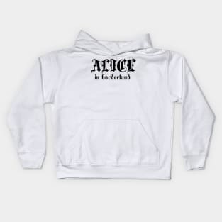 Alice in borderland title black Kids Hoodie